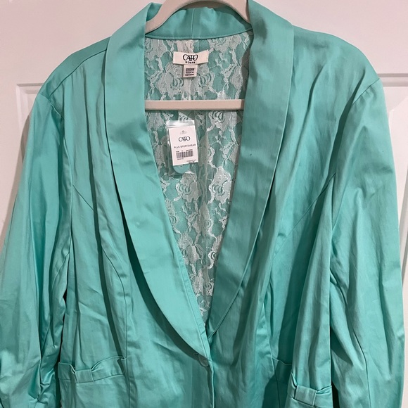 Plus Size Blazer Size 22/24, mint green - Picture 1 of 2
